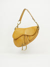 CHRISTIAN DIOR TAN LEATHER SADDLE BAG