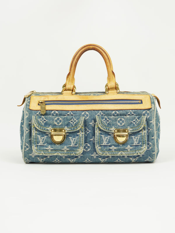 LOUIS VUITTON DENIM NEO SPEEDY BAG
