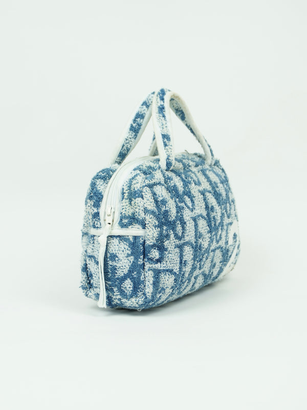 CHRISTIAN DIOR MONOGRAM TERRY CLOTH TOWEL BAG