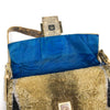 FENDI BEADED GOLD BAGUETTE BAG