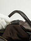 GUCCI MONOGRAM LEATHER ABBEY BAG