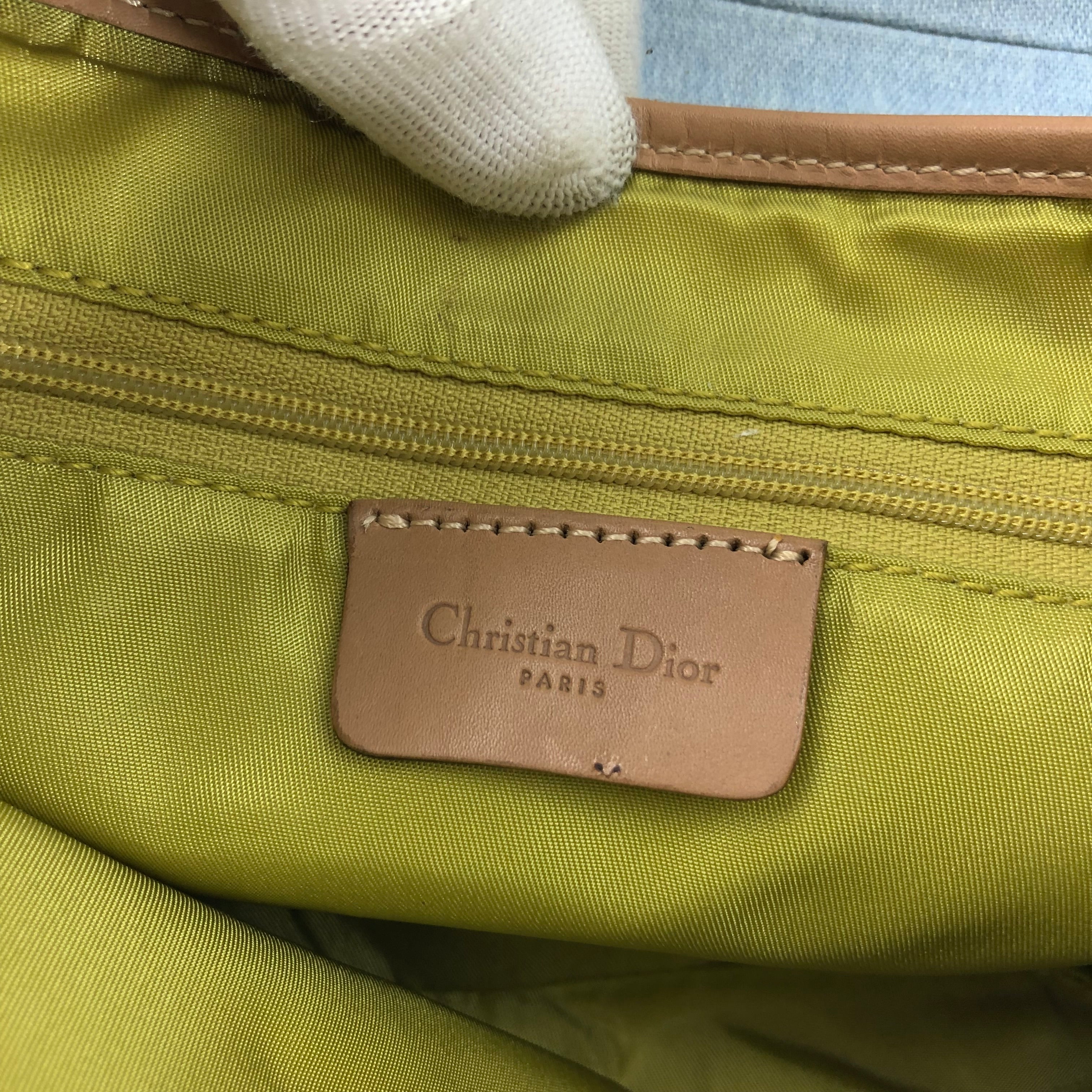 CHRISTIAN DIOR DENIM DOUBLE SADDLE BAG