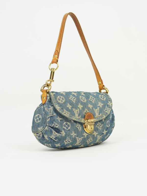 LOUIS VUITTON DENIM PLEATY BAG