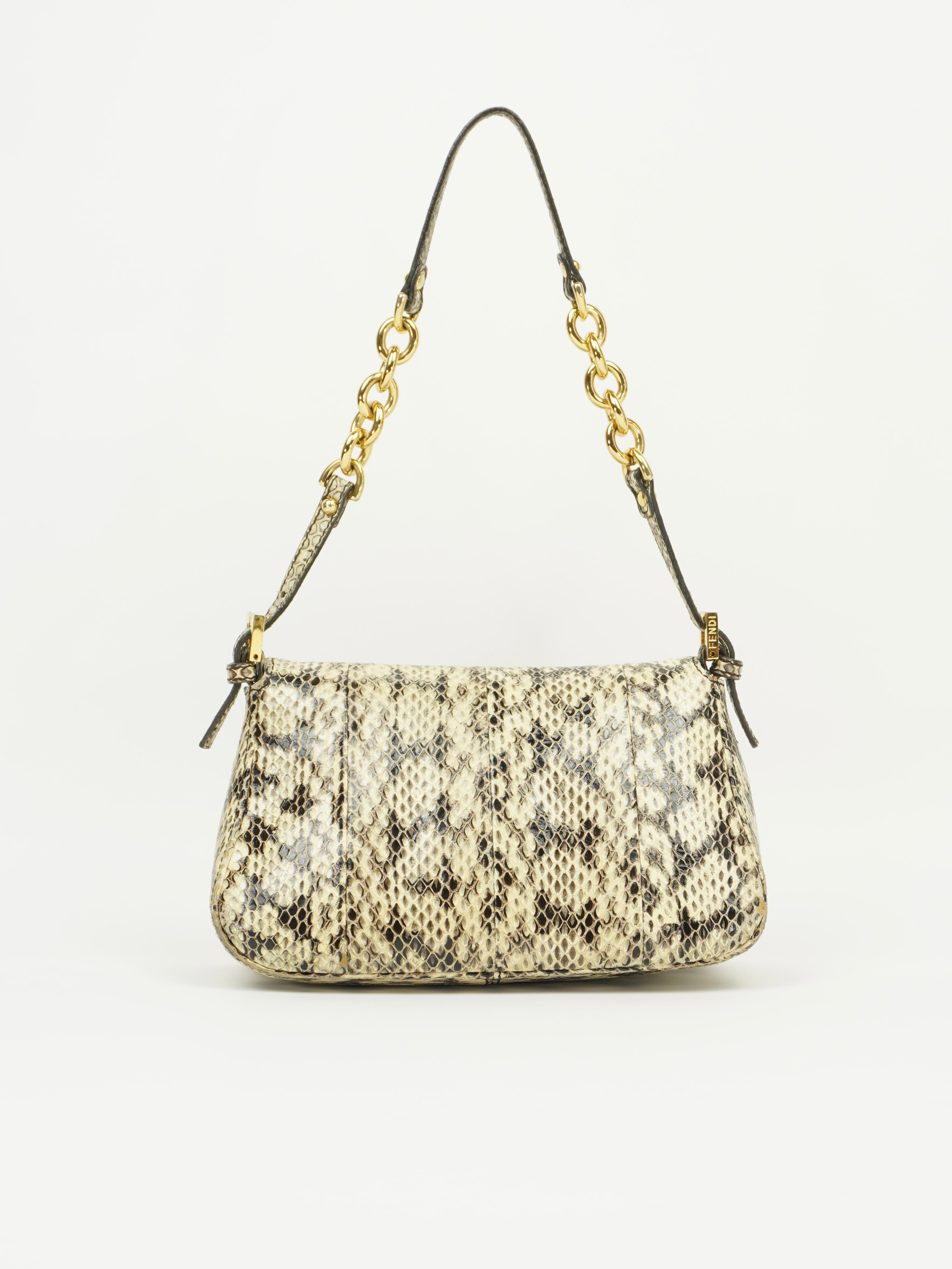 FENDI SNAKESKIN BAGUETTE BAG