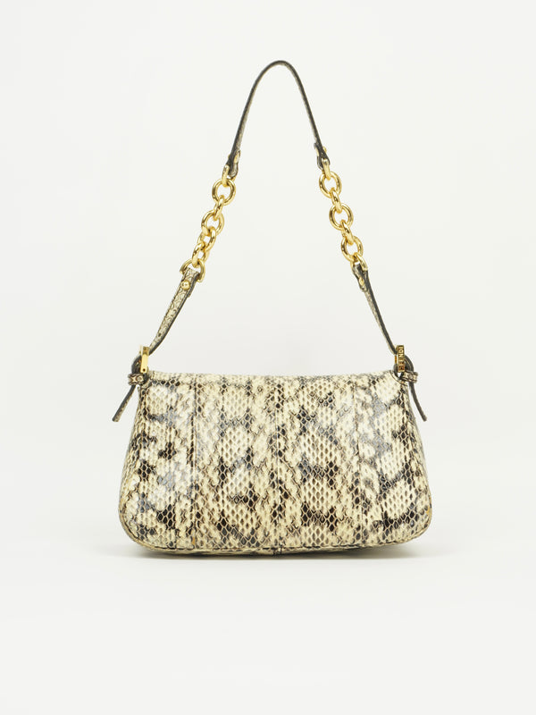FENDI SNAKESKIN BAGUETTE BAG