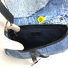 CHRISTIAN DIOR DIORELLA DENIM SADDLE BAG