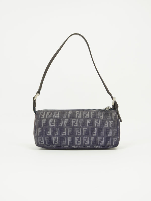 FENDI DENIM ZUCCA SHOULDER BAG