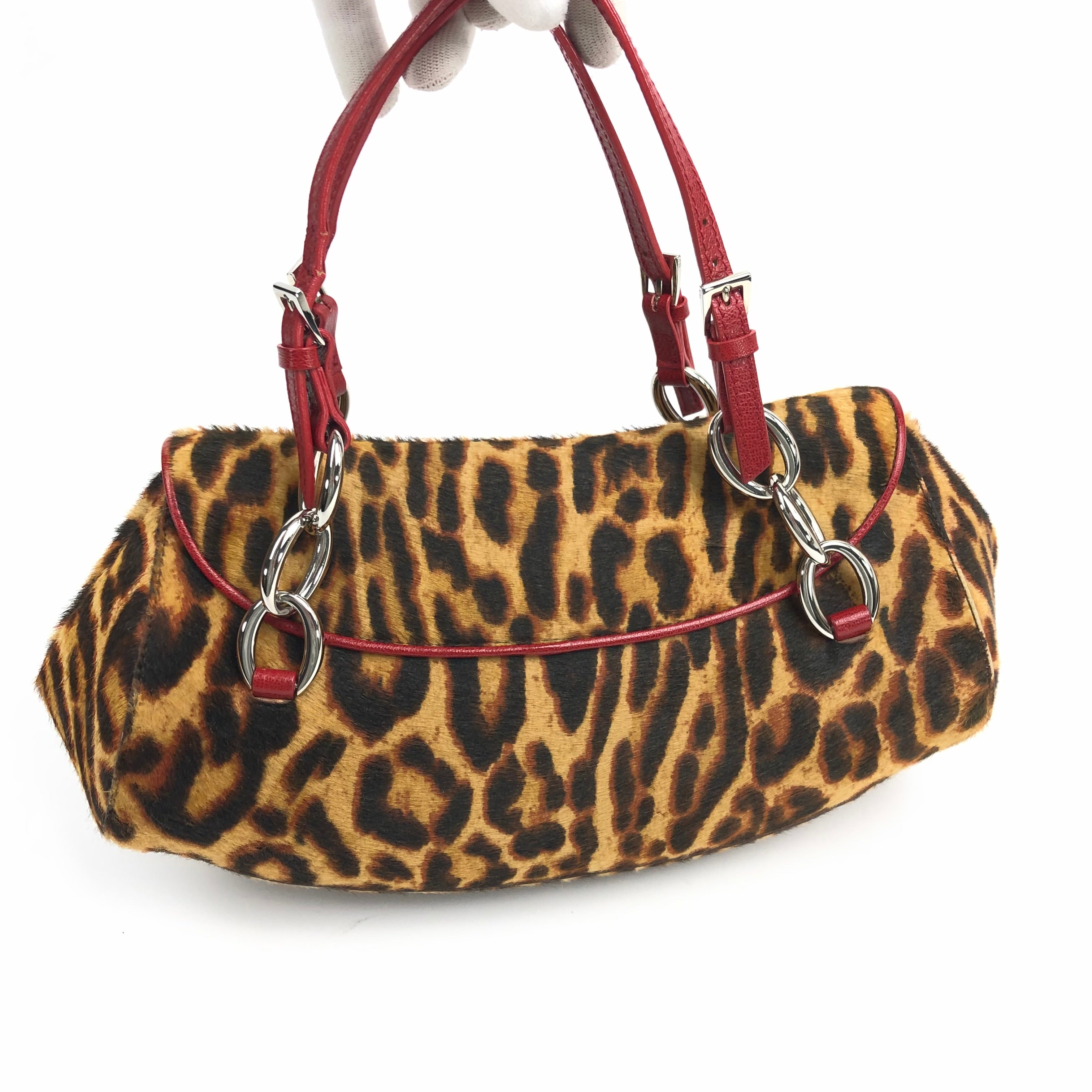 CHRISTIAN DIOR PONY HAIR CHEETAH BAG