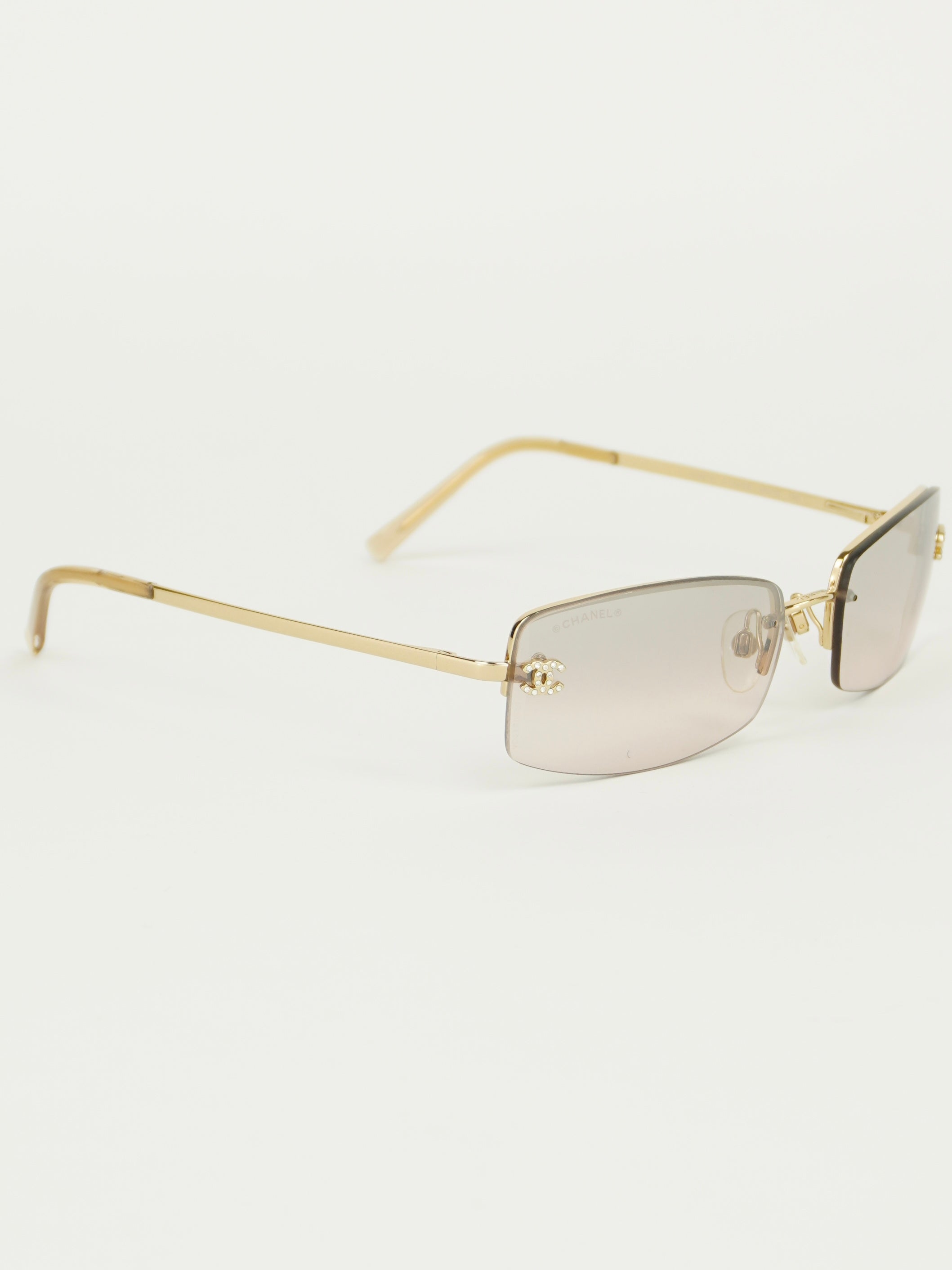 CHANEL RHINESTONE SUNGLASSES