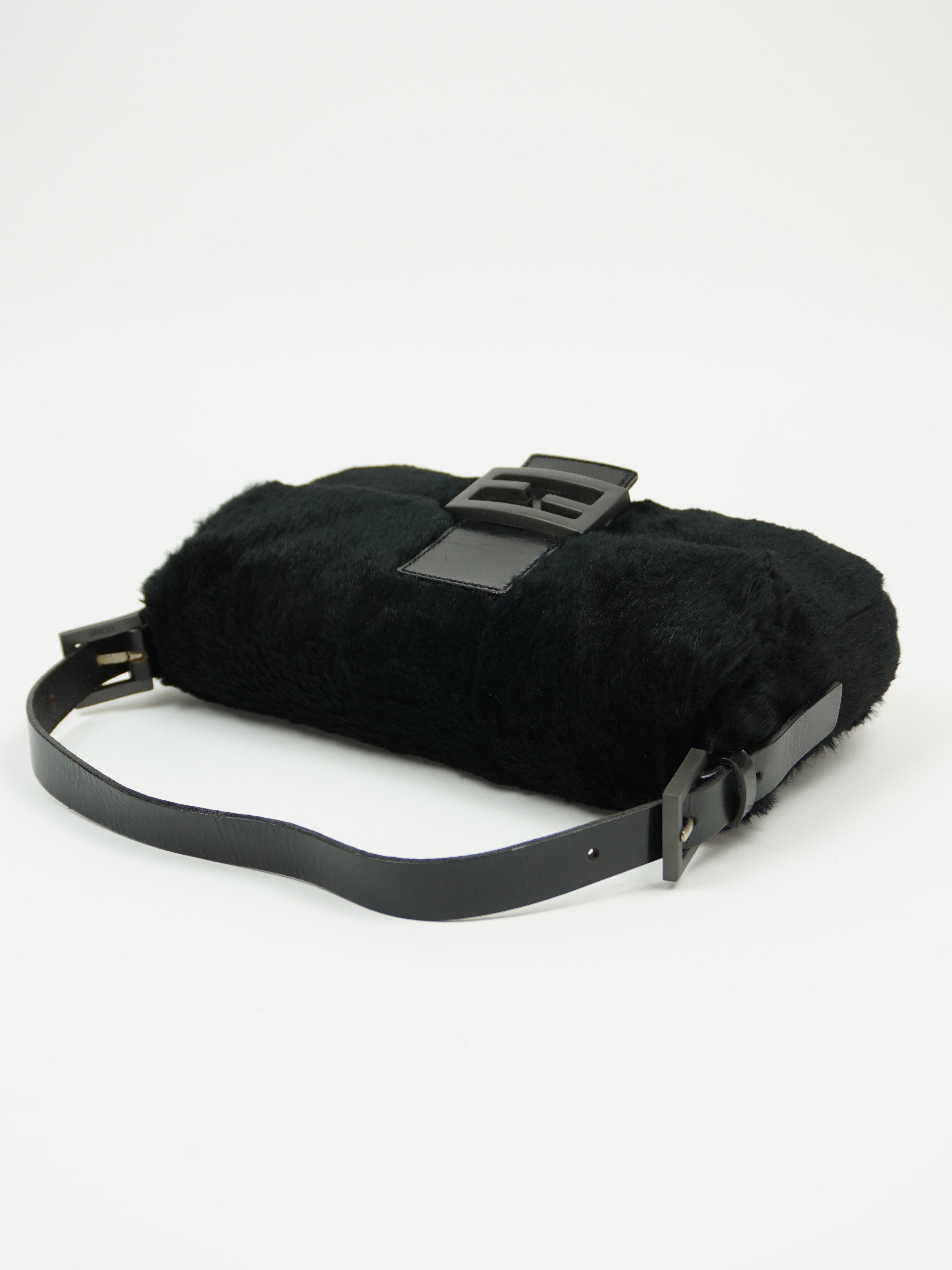 FENDI FUR BAGUETTE BAG