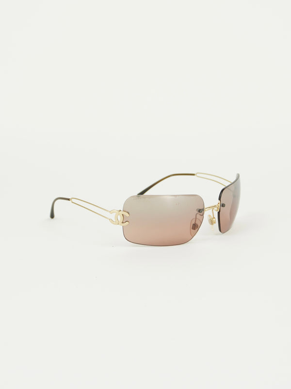 CHANEL RIMLESS SUNGLASSES