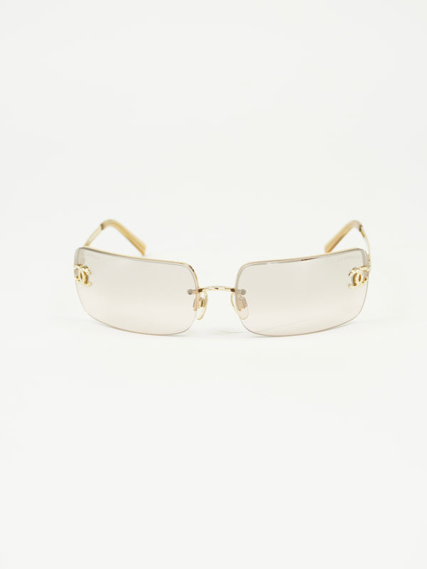 CHANEL RHINESTONE SUNGLASSES