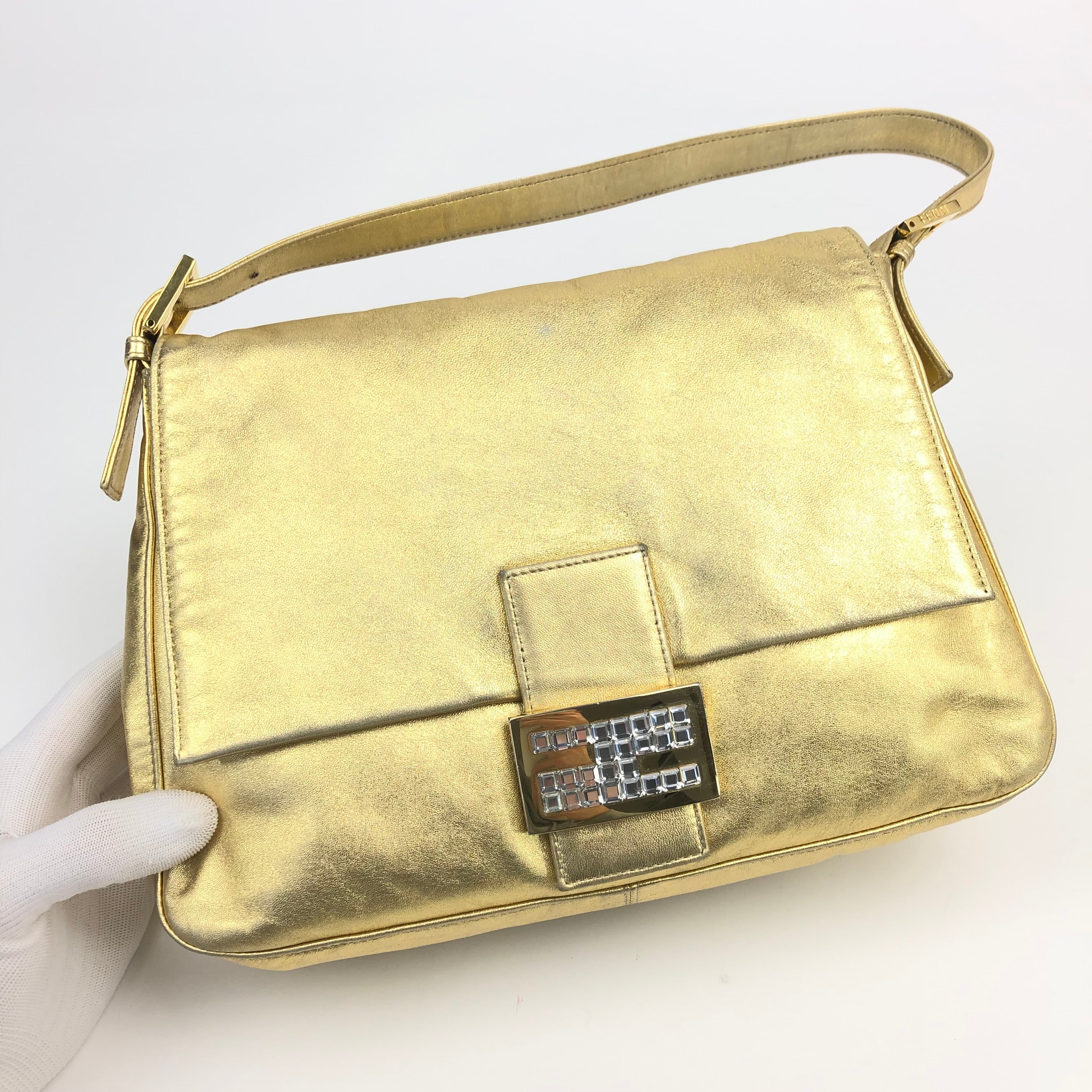FENDI GOLD MAMA BAGUETTE