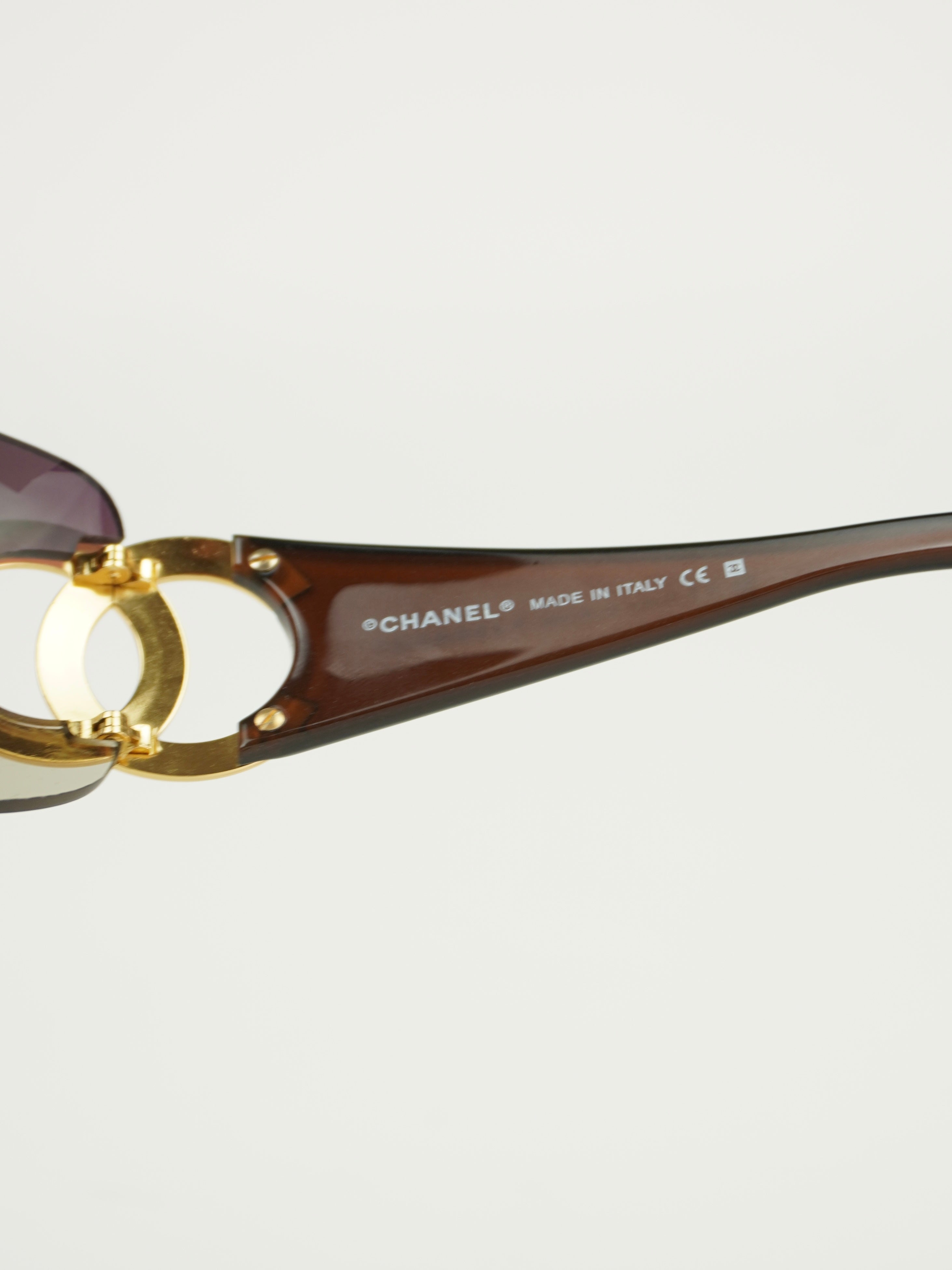 CHANEL RIMLESS CC LOGO SUNGLASSES