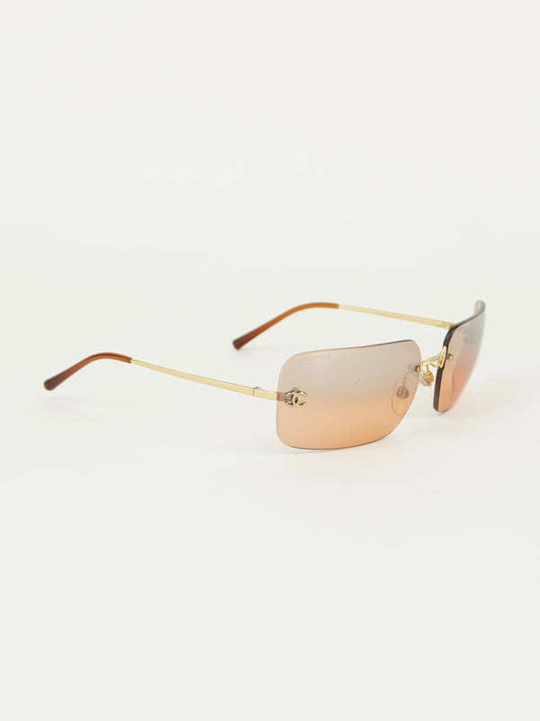 CHANEL RIMLESS SUNGLASSES