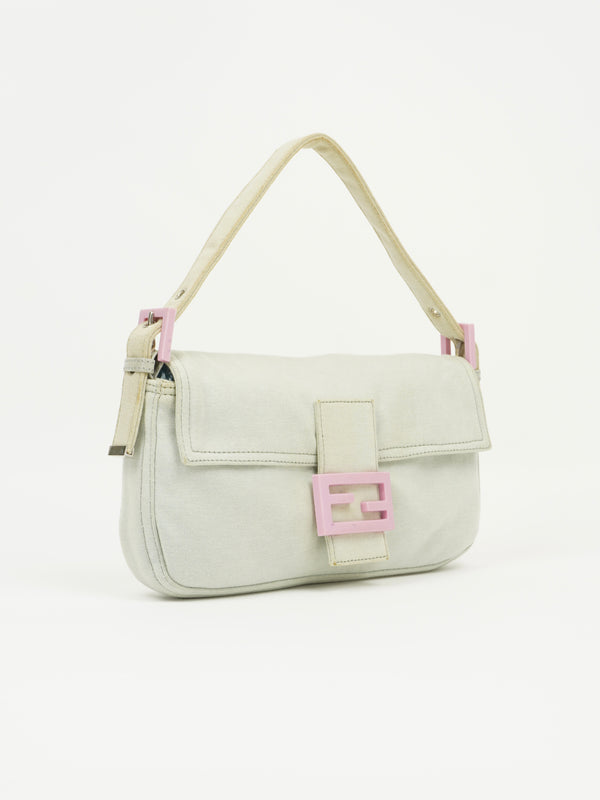 FENDI BAGUETTE WITH PINK HARDWARE