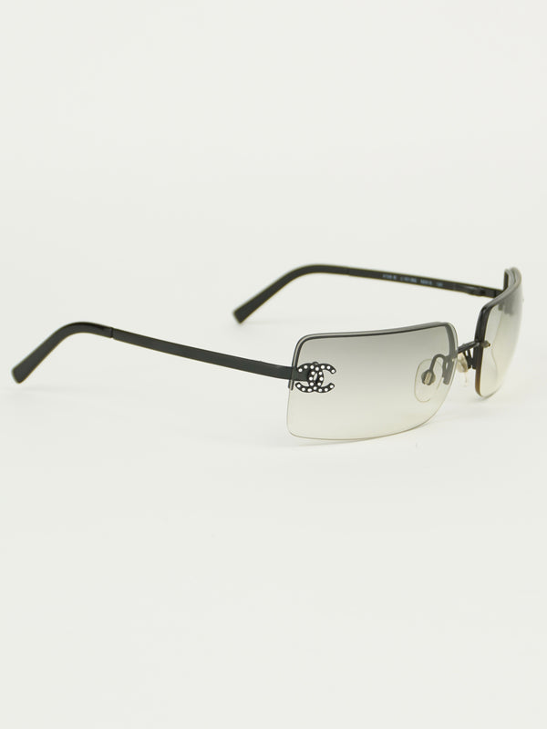 CHANEL RHINESTONE SUNGLASSES
