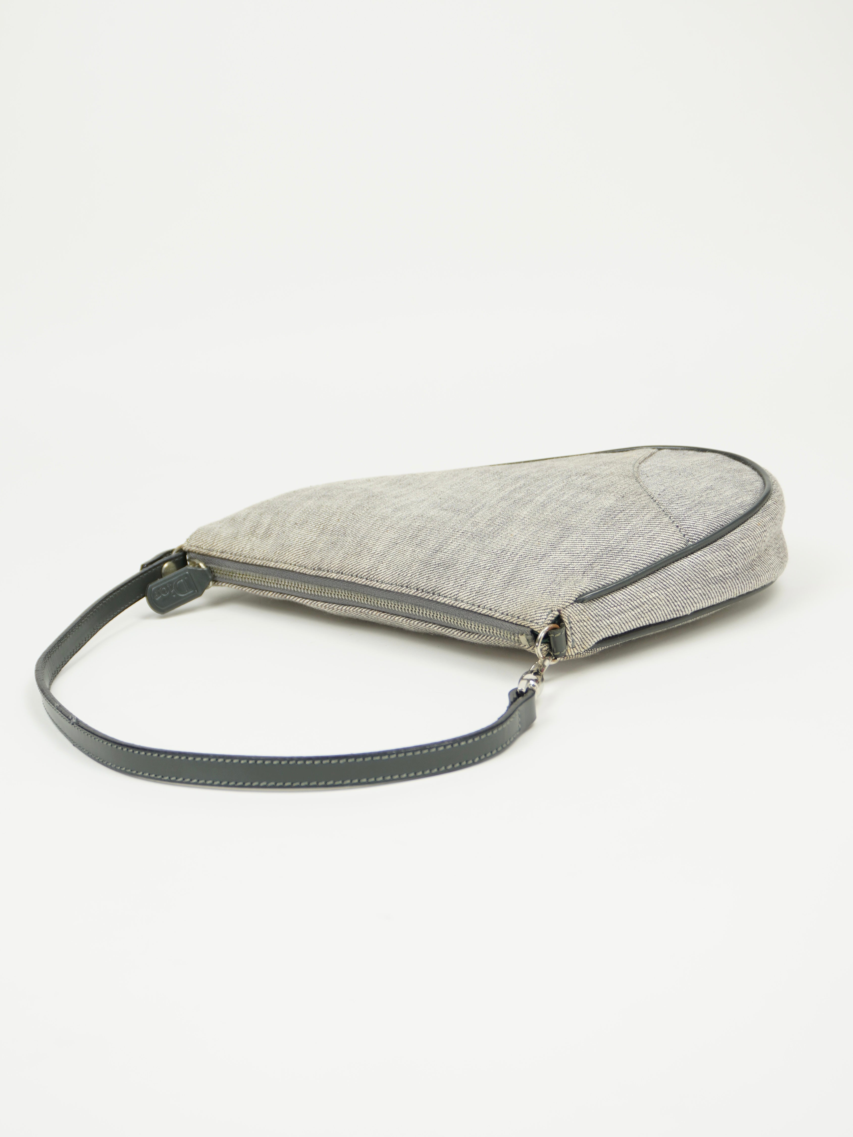 CHRISTIAN DIOR DENIM MINI SADDLE