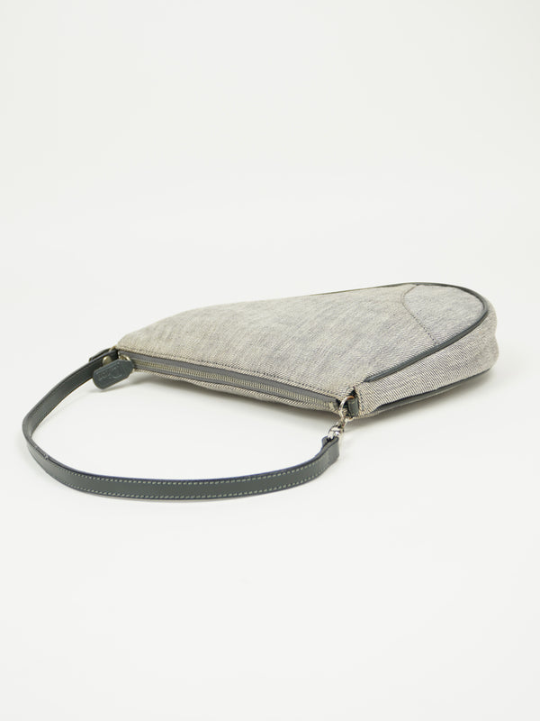 CHRISTIAN DIOR DENIM MINI SADDLE