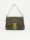 FENDI BEADED MAMA BAGUETTE WITH LIZARD TRIM