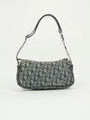 CHRISTIAN DIOR MONOGRAM BAG WITH SILVER HARDWARE
