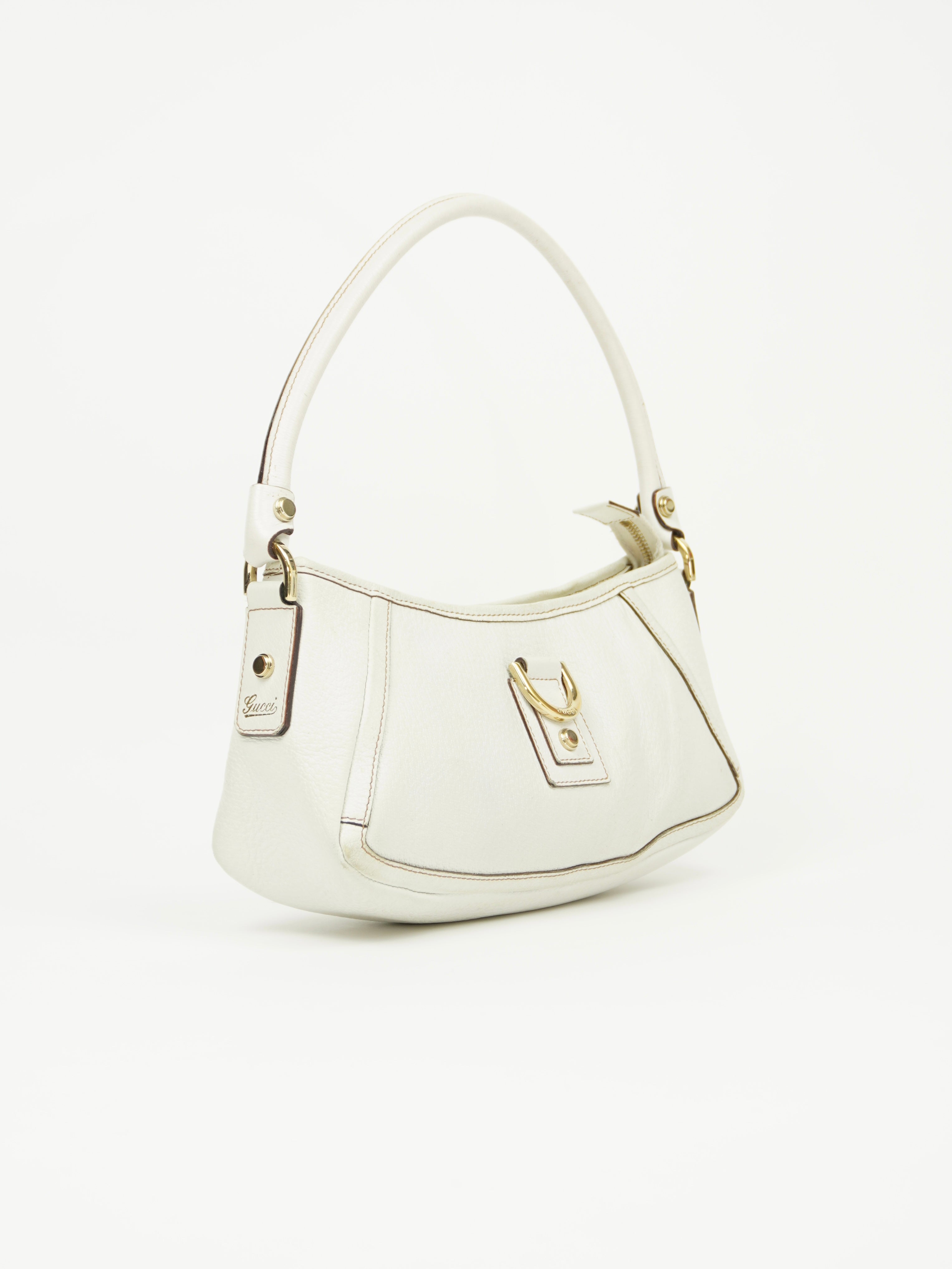 GUCCI LEATHER D RING BAG