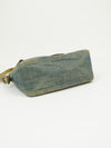 FENDI MAMA DENIM BAGUETTE WITH LIZARD TRIM
