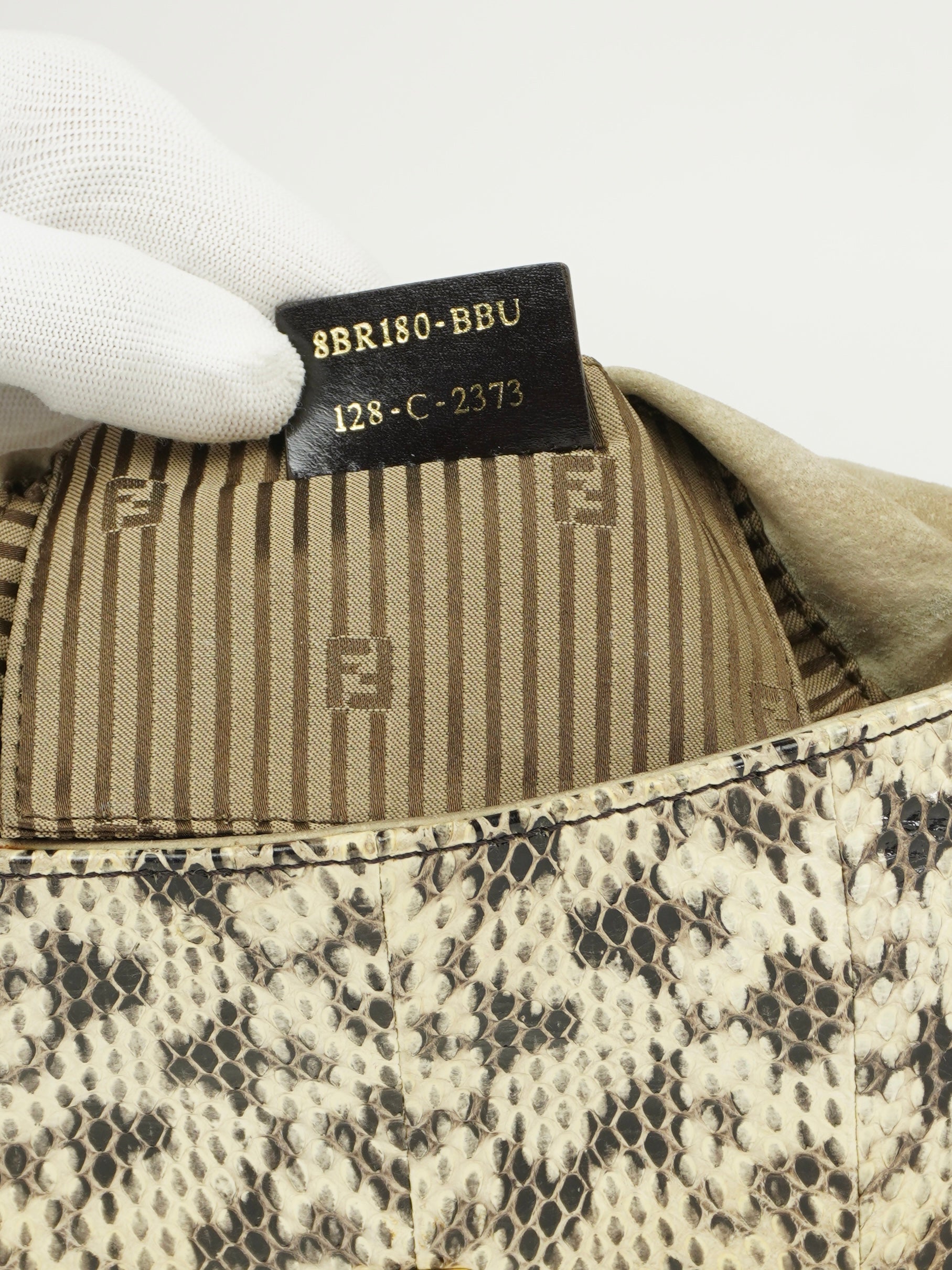 FENDI SNAKESKIN BAGUETTE BAG