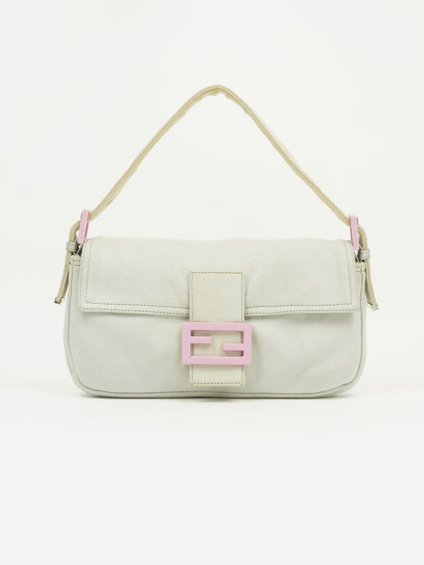 FENDI BAGUETTE WITH PINK HARDWARE