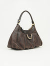 GUCCI MONOGRAM LEATHER ABBEY BAG
