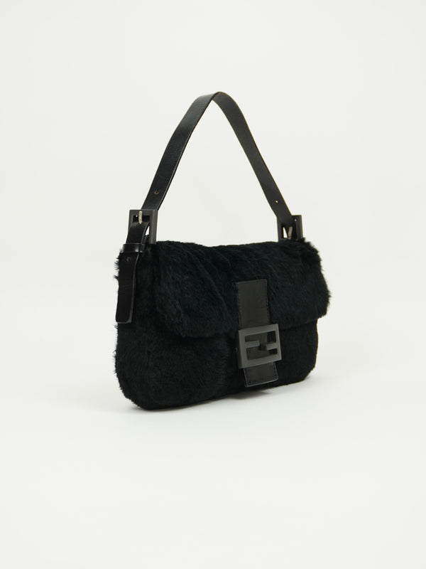 FENDI FUR BAGUETTE BAG