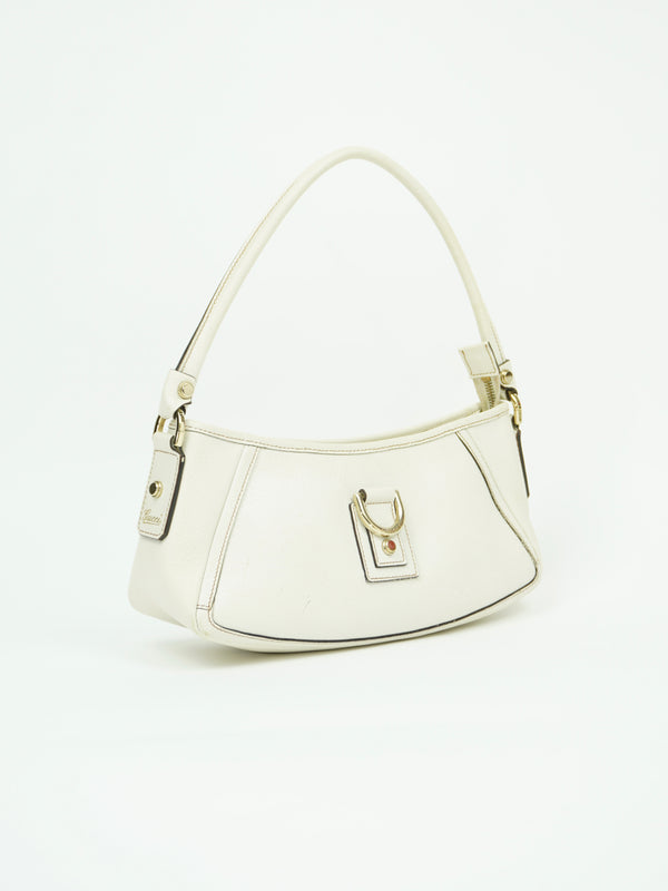 GUCCI LEATHER SHOULDER BAG