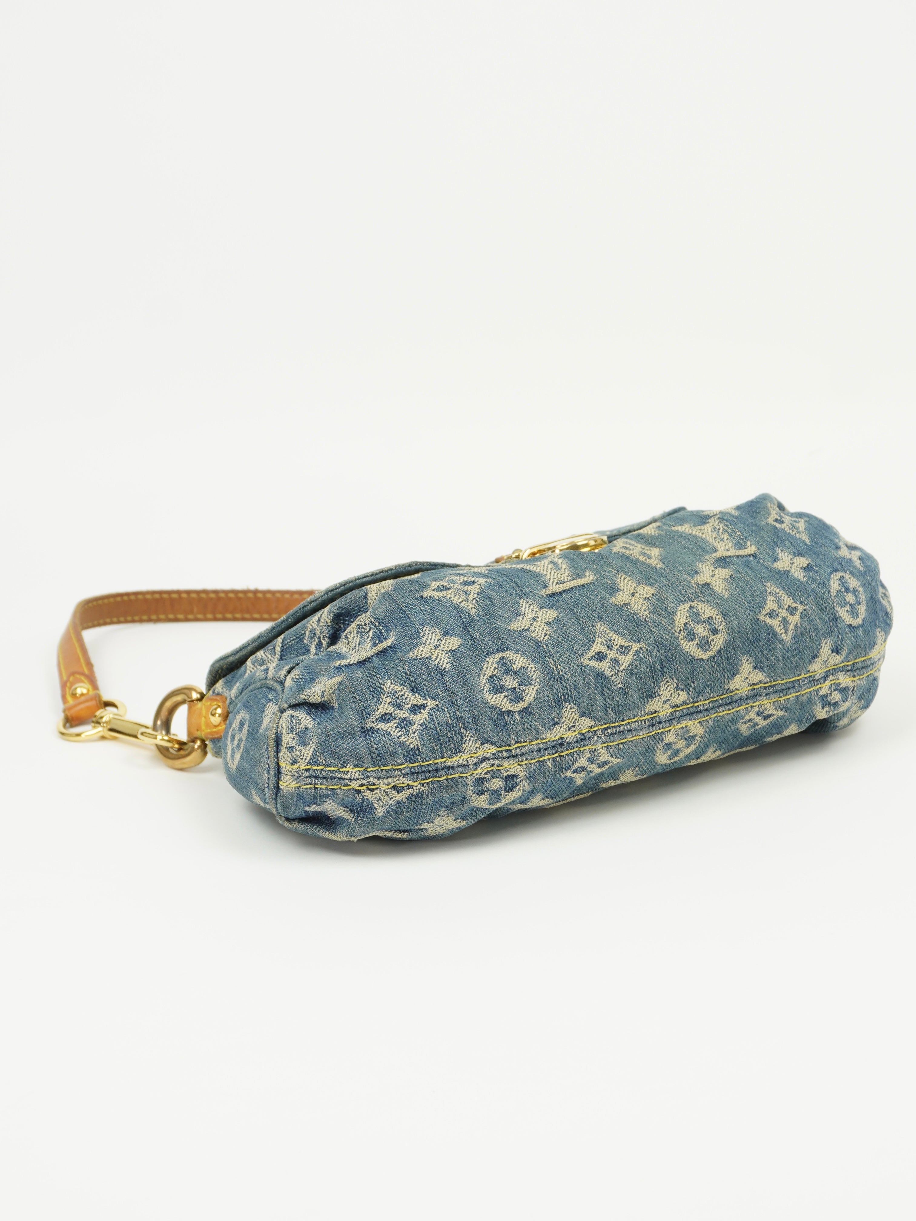 LOUIS VUITTON DENIM PLEATY BAG