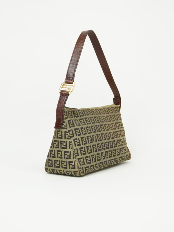 FENDI ZUCCA SHOULDER BAG