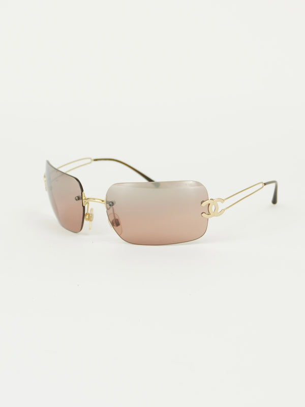 CHANEL RIMLESS SUNGLASSES