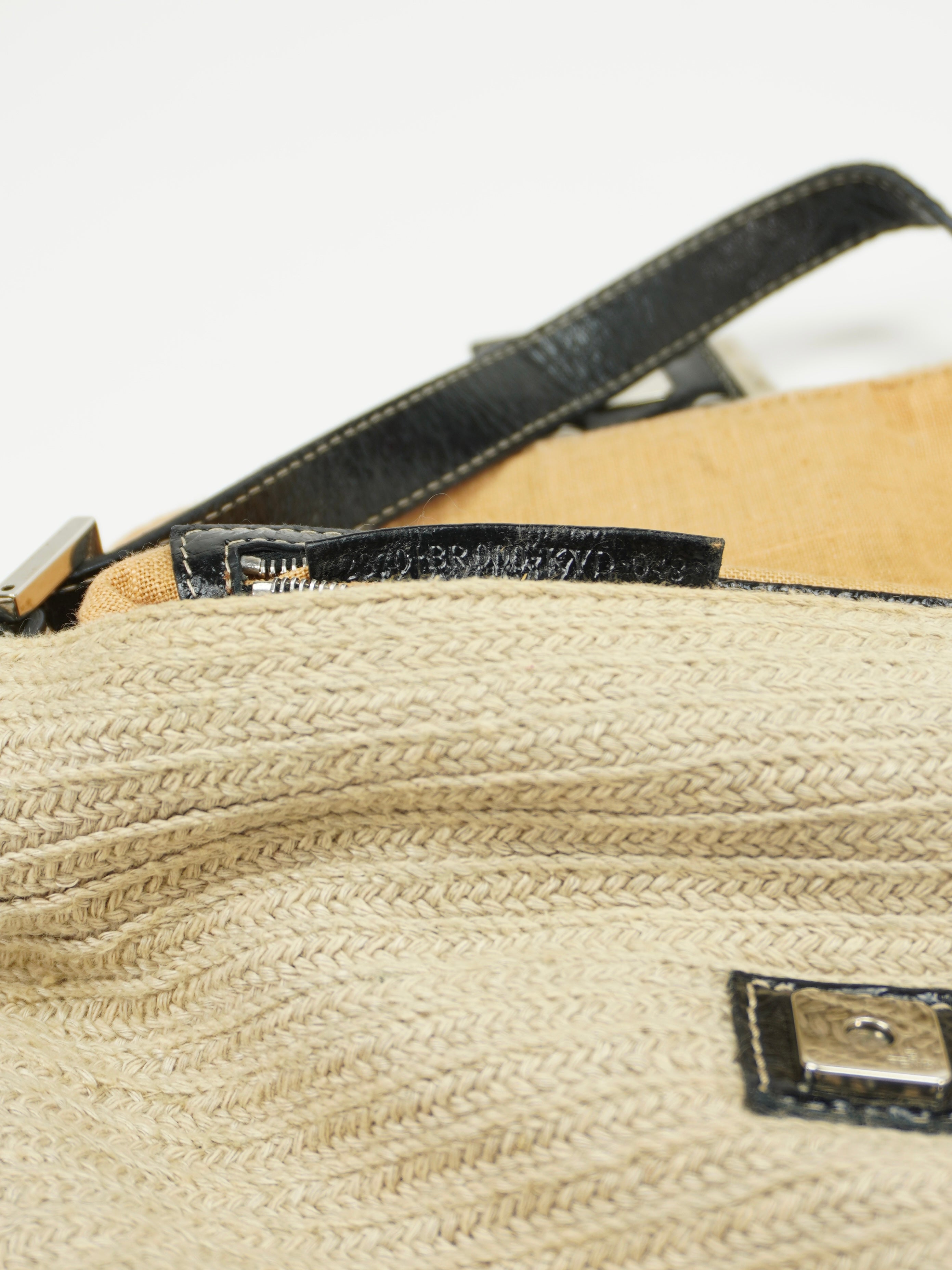 FENDI CROCHET BAGUETTE WITH DIAMANTÉ BUCKLE