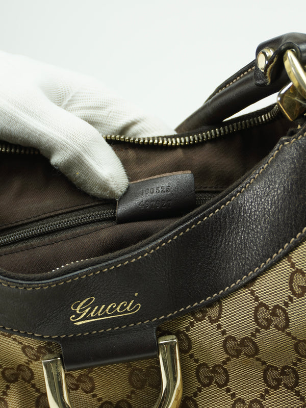 GUCCI MONOGRAM ABBEY BAG