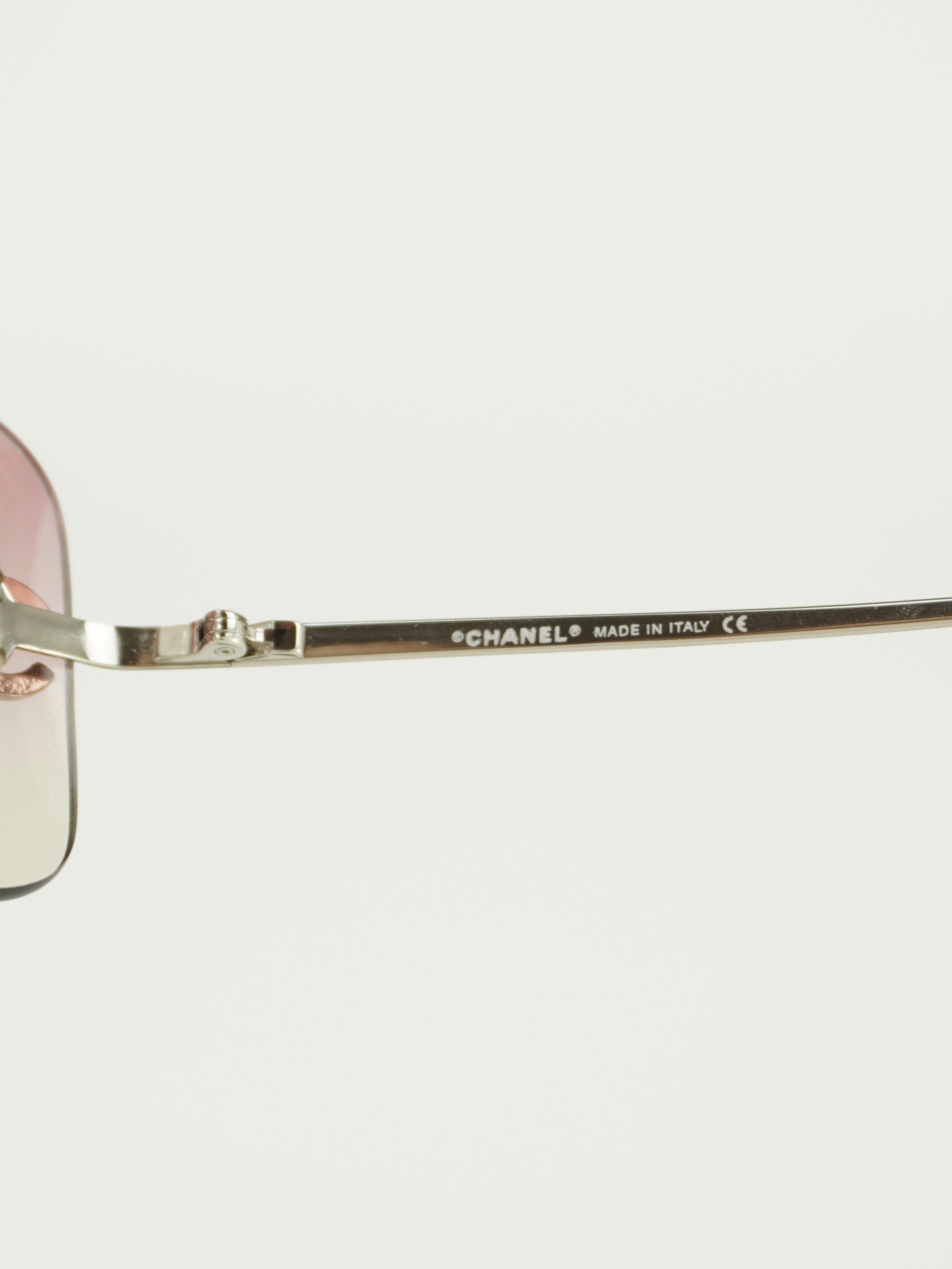 CHANEL RIMLESS RHINESTONE SUNGLASSES