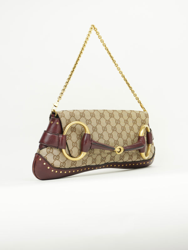 GUCCI TOM FORD STUDDED HORSEBIT BAG