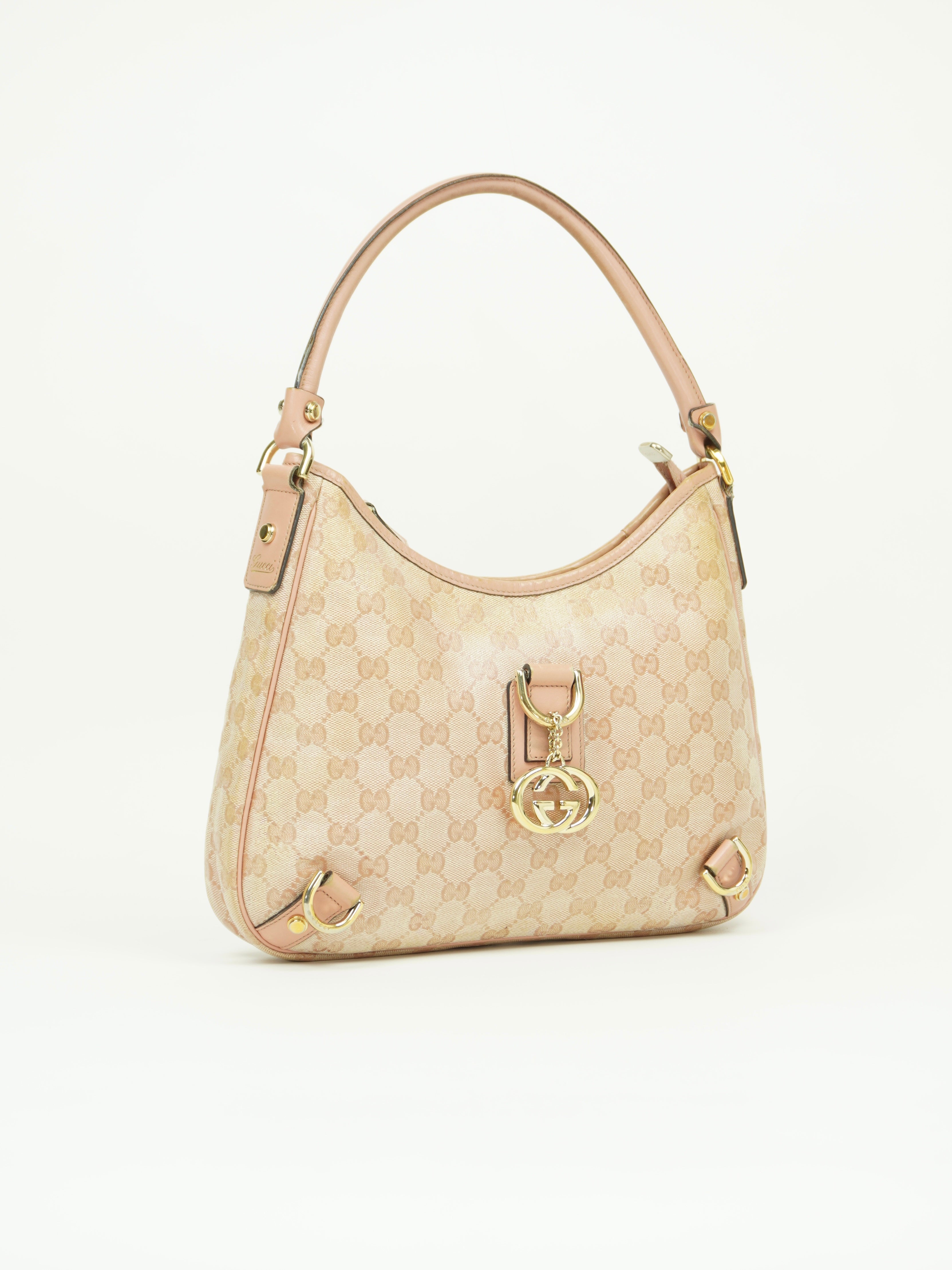 GUCCI MONOGRAM D RING BAG