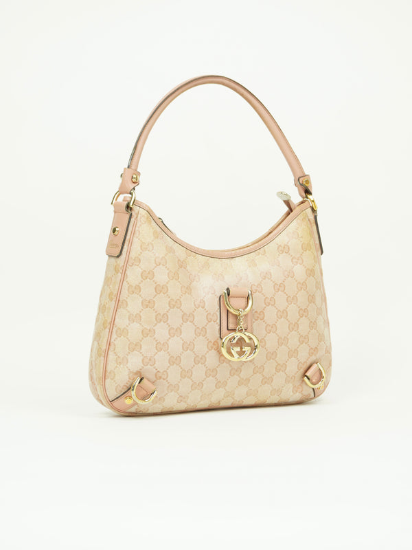 GUCCI MONOGRAM D RING BAG