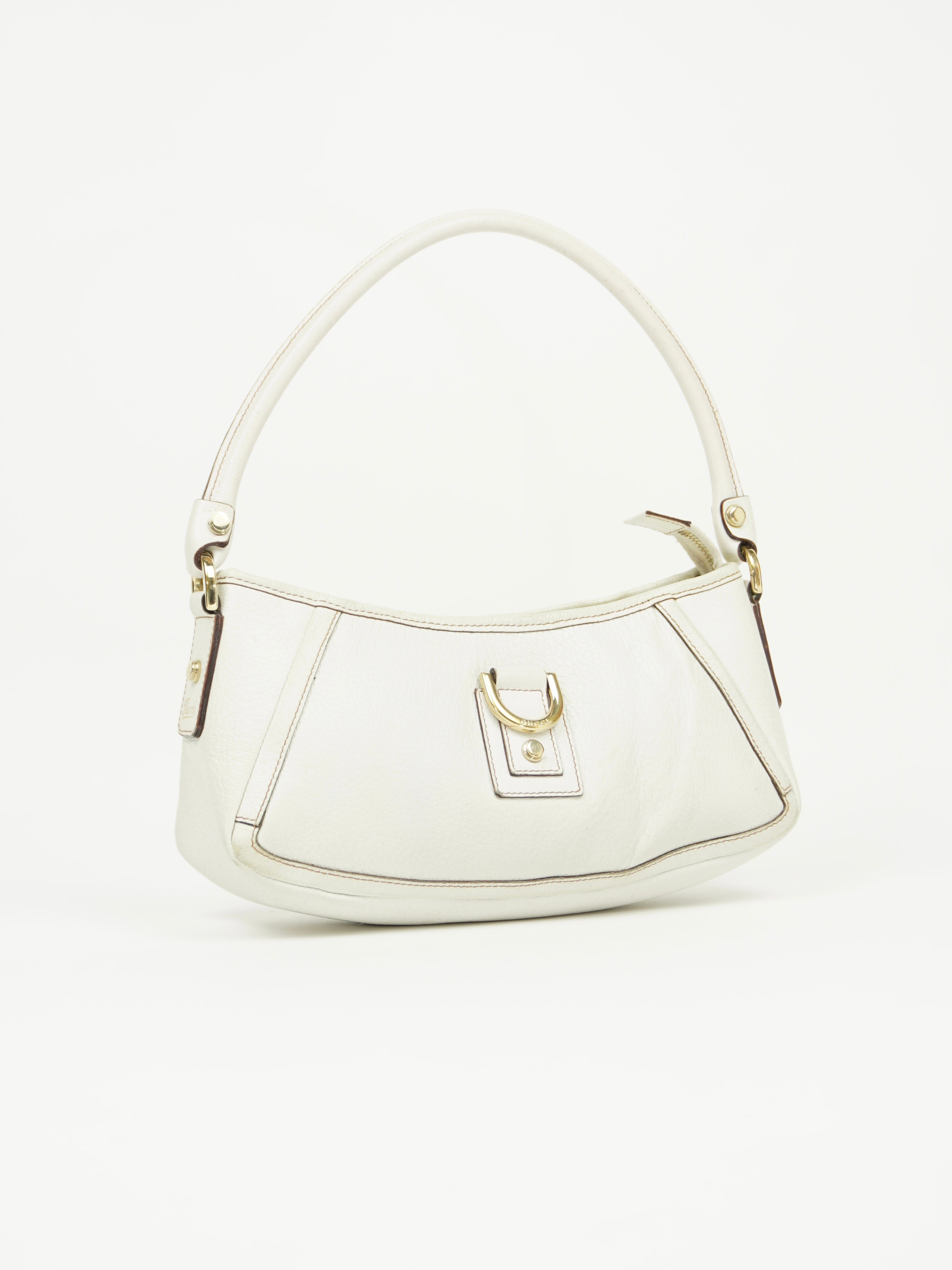 GUCCI LEATHER D RING BAG