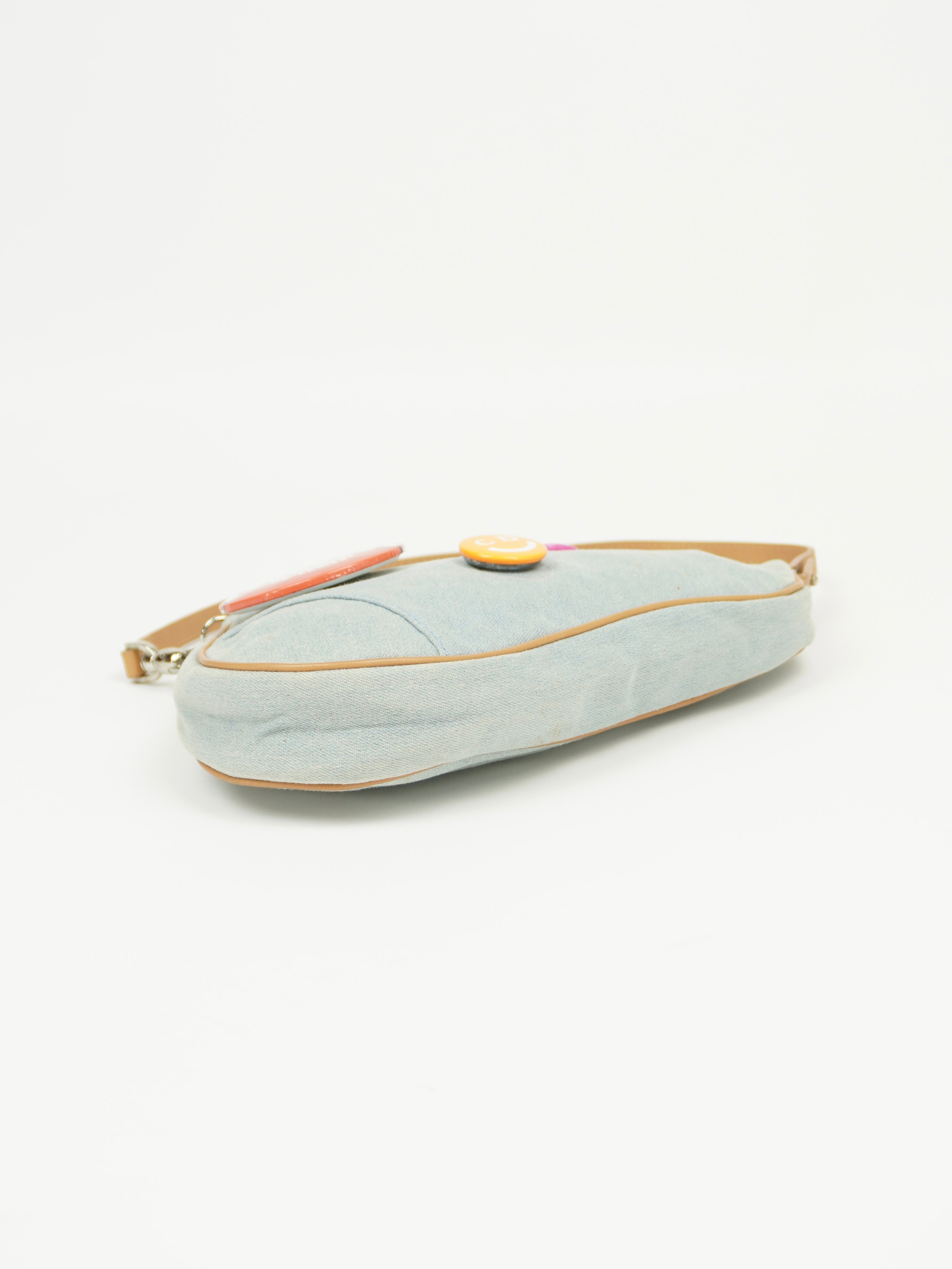 CHRISTIAN DIOR SPEEDWAY DENIM MINI SADDLE