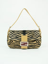 FENDI CALF HAIR ZEBRA BAGUETTE