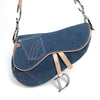 CHRISTIAN DIOR DENIM SADDLE BAG