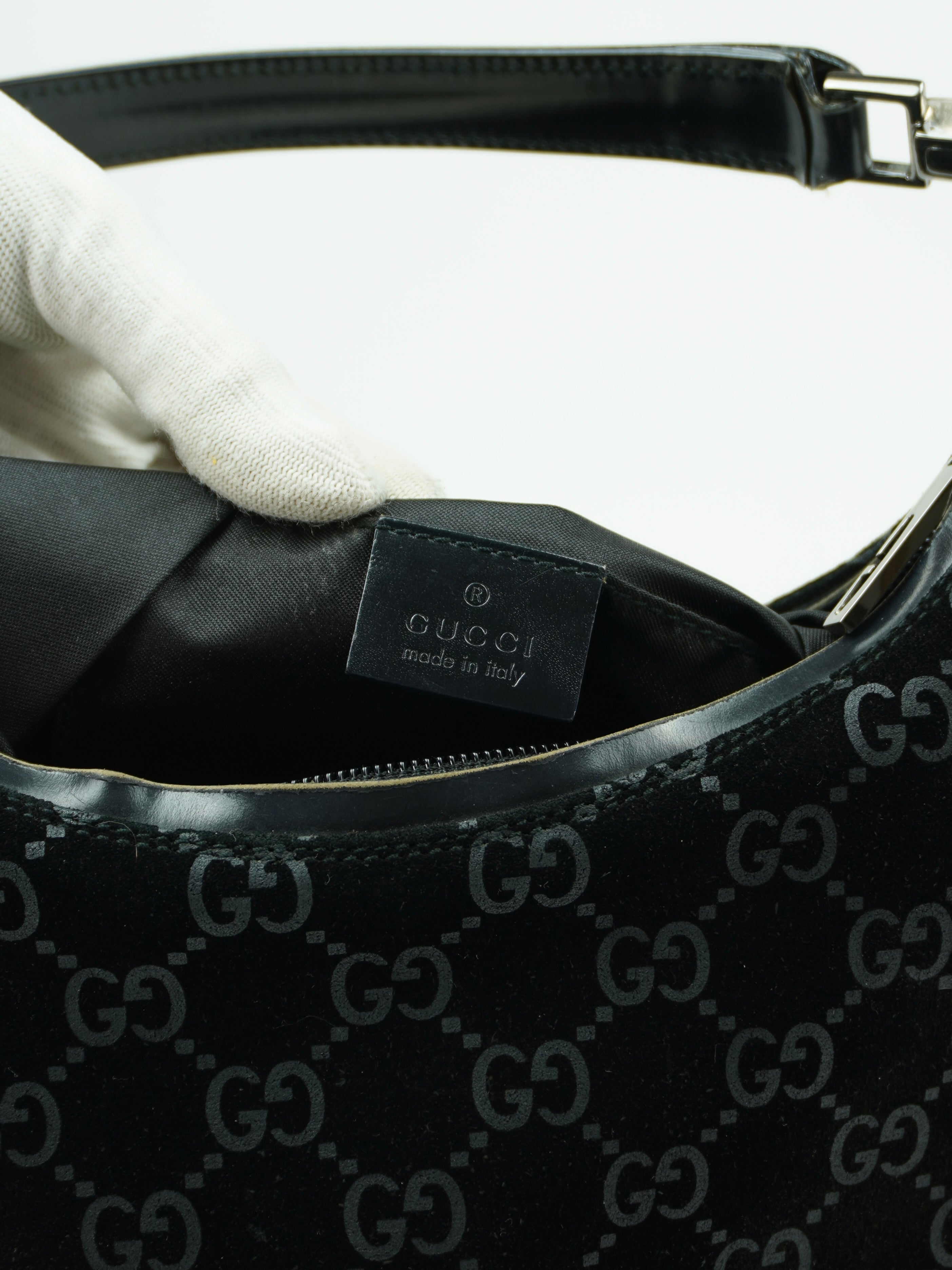 GUCCI TOM FORD SUEDE SHOULDER BAG