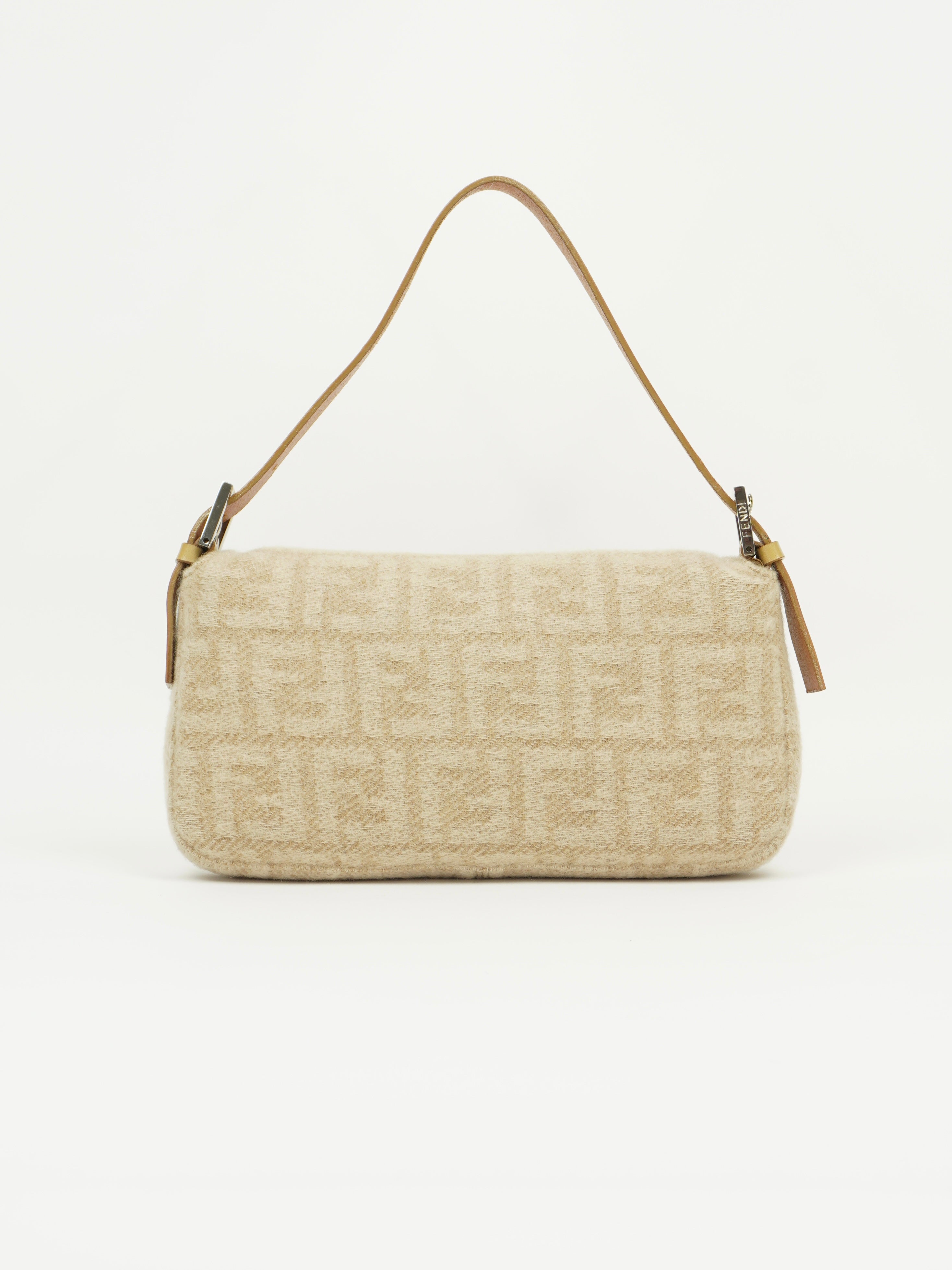 FENDI CASHMERE WOOL BAGUETTE