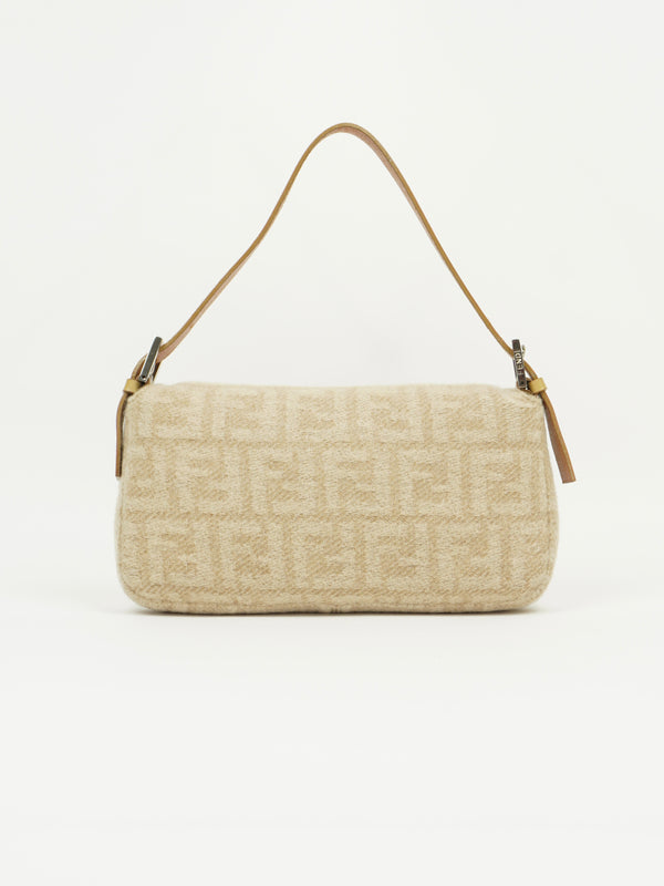 FENDI CASHMERE WOOL BAGUETTE