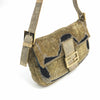 FENDI BEADED GOLD BAGUETTE BAG