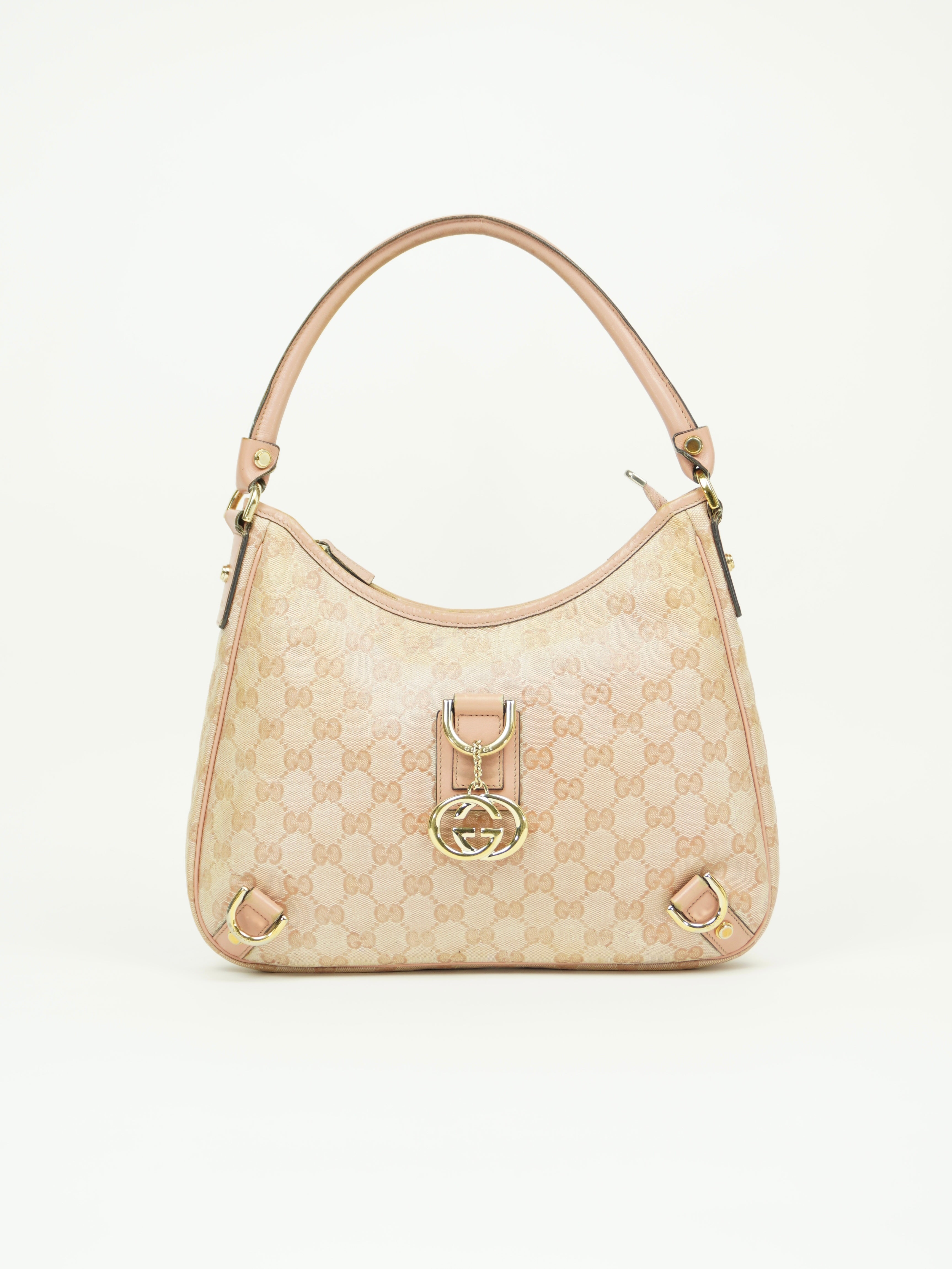 GUCCI MONOGRAM D RING BAG